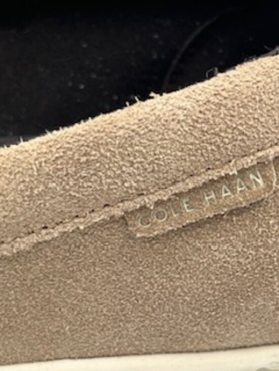 NEW Cole Haan shoes Nantucket Penny Loafers Men’s Sz 8.5 Beige Suede NWOB main image 4